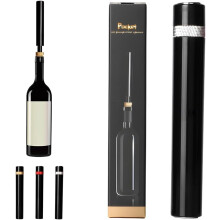 (Silver, 1 pcs) Wine Bottle Opener 2026, Air Pressure Pump Cork Opener, Portable Pocket for Home Restaurant Party