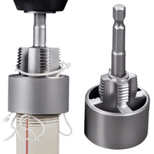 (1/2+3/4-inch, -) 4-in-1 Wasserrohrschlüssel & Gewindeschneider, bohrerkompatibles PVC-Gewindewerkzeug für 1/2" & 3/4" Rohre