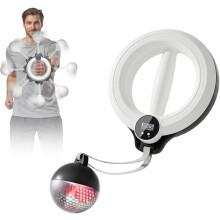 (White, -) Oneindige hoepel voor armen – slimme slappe arm versterker met digitale tracker, handcirkel onderarm trainer