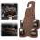 (Brown-2 Pack, -) γάντζοι κεφαλής αυτοκινήτου 360, βαρέως τύπου - Car back seat headrest hooks 1