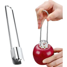 (B - Non-perforated style, -) Rote Paprika Samenentkerner, multifunktionaler Obst- & Gemüsekernentferner für Küche