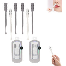 (6 Pcs, -) Tagliacapelli naso 2-in-1 aggiornato, manuale rotante 360 portatile