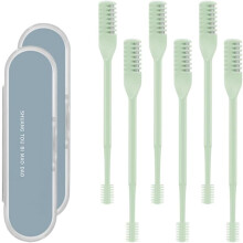 (Mint Green 6 Pcs, -) Tagliacapelli naso 2-in-1 aggiornato, manuale rotante 360 portatile