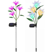 (Multicolor-B, -) Memorial puutarhan kukka valot, aurinkokukat haudalle, vedenpitävät tekokukat
