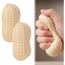 (2 Pcs, -) Cacahuete blandito, crujiente sensorial lento retorno estrés oficina hogar