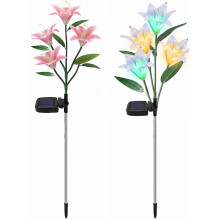 (Multicolor-C, -) Memorial puutarhan kukka valot, aurinkokukat haudalle, vedenpitävät tekokukat