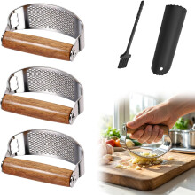 (3 PCS, -) Πρέσα σκόρδου 2026, εύκολο καθάρισμα - Garlic press dishwasher safe