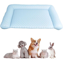 (Blue, Medium) Koiran jäähdytyspatja, pestävä itsejäähdyttävä matto suurille koirille