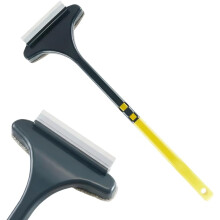 (Yellow, -) Raamscherm reinigingsborstel – 2-in-1 reiniger met ruitenwisser voor terrasdeur porie schermen