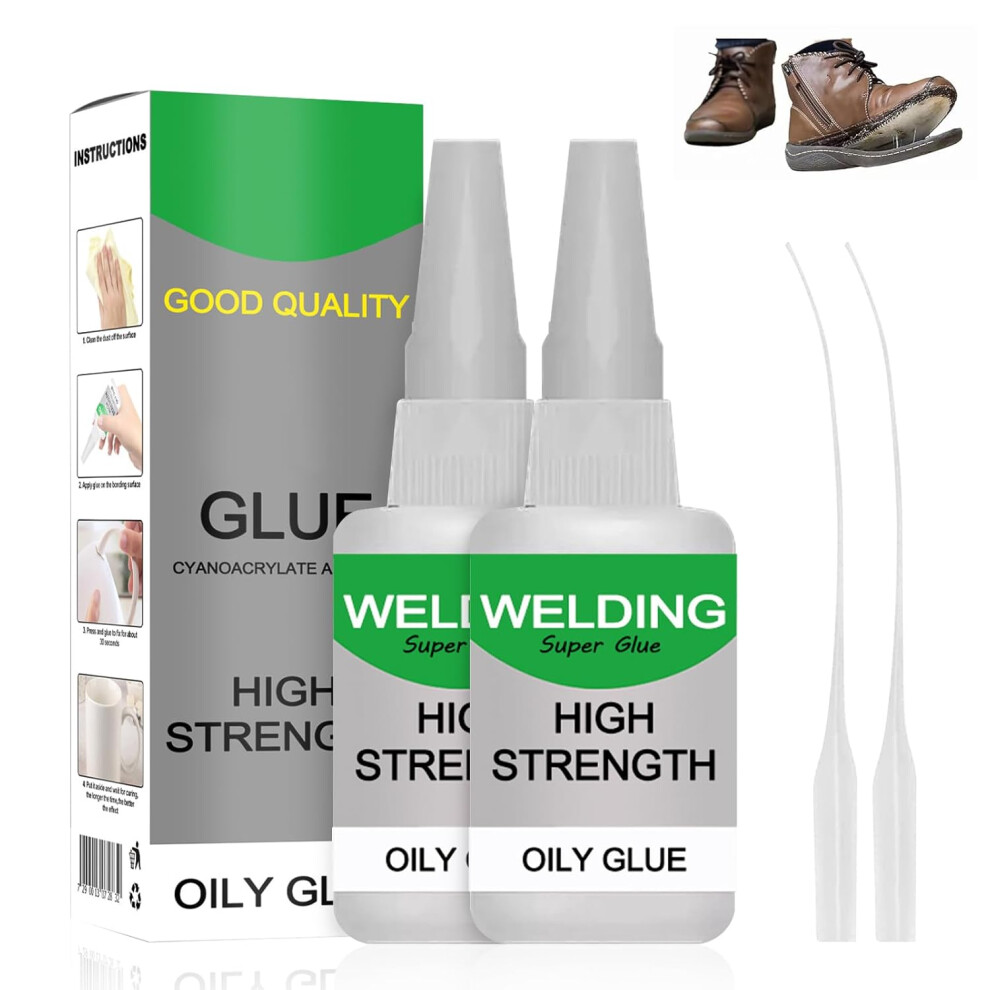 (2Pcs, -) Welding High Strength Oily Glue, Universal All-Purpose Super Glue Fast Drying For Metal Plastic Wood 5437706828235