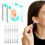 (48pcs, Medium) Bâtonnet oreille collant réutilisable 2026, lavable avec couvercle 1