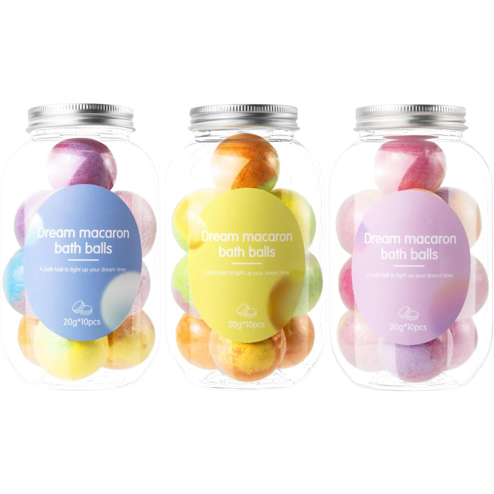 Oimg Yellow/Pink/Blue (++, -) Magic Bubble Bath Bombs 2026, 10 Pack Fizzy Easter Egg Gift Set With Surprise