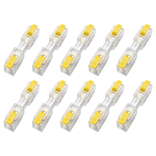 10Pc Temperature Resistant Wire Joiner Ideal for-Yellow