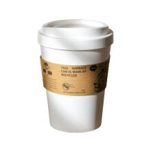 Corbeille à déchets attrayante pour tasses à café,-Blanc 2