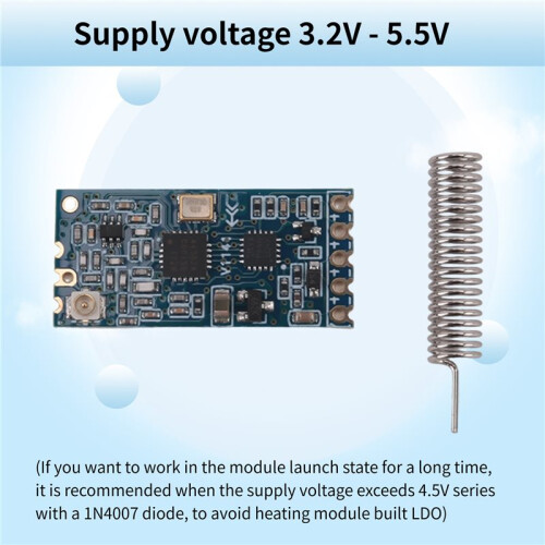 HC-12 433Mhz SI4463 Wireless Serial Port Module 1000M Replace  HC12 2