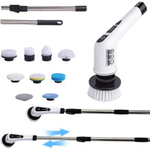 (9 in 1, -) Electric Spin Scrubber, Cordless Power Scrubber for Bathroom Cleaning, IPX7 Waterproof