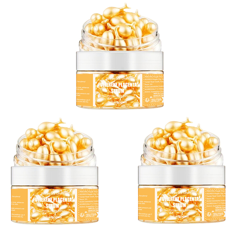 (50Pcs 3 bottles) 50Pcs Collagen Face Care Capsules Serum Spot Acne Wrinkle Remover Firming Whitening Hyaluronic Acid Essence Skin Care New style
