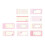 Bloc-notes coloré avec lignes, bloc-notes en papier-rose 1