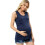 Comfortable Maternity Vest Breathable Feeding-Dark Blue XL 1