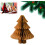 (Brown(30cm,121g), -) Χριστουγεννιάτικο δέντρο από χαρτί 3D, κεντρική διακόσμηση - Honeycomb 1