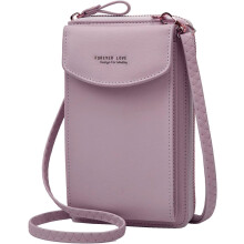 (Purple1, -) Original PU Leder Clutch Geldbörse, Handy Crossbody Tasche für Damen