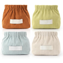 (4 PCS-A, -) Organizador de Tira de Cabelo Corduroy 2025, Bolsa de Maquiagem