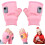 (Pink, Medium) Gants chauffants rechargeables USB, 3 vitesses 1
