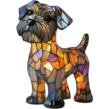 (#09, -) Lâmpada Noturna de Resina com Yorkshire, Cachorro de Mesa