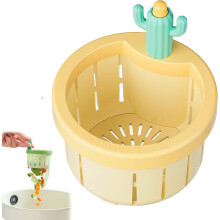 (Cactus-yellow, -) 2 Stück Kaktus Küchenspülen-Sieb, Druck automatische Entleerung Korb