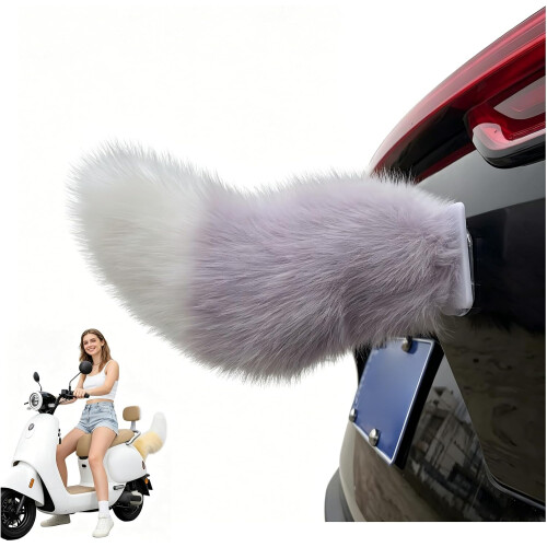 (#16, -) Queue chat peluche rechargeable, ornement voiture