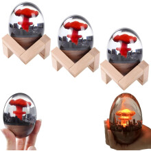 (3PCS, -) 3D Mushroom Cloud Nuclear Explosion Night Light, Atomic Bomb Lamp