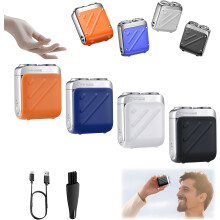(4pcs, -) R-12 Kuffert Design Mini Elektrisk Barbermaskine, USB Genopladelig Bærbar