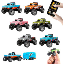 (6pcs, -) Mini monster truck radiocomandato scala 1:64, 2,4GHz