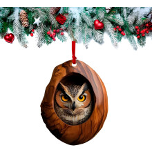 (G, -) 12 Stück 2D Acryl Waldtiere Weihnachtsbaumschmuck, hängende Deko
