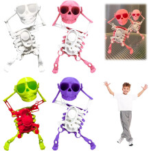 (4pcs, -) 3D printing opwindbaar skelet dansend speelgoed – bureau ornament