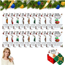 (20Pcs, -) 30 abbracci natalizi, mini resina con biglietti auguri