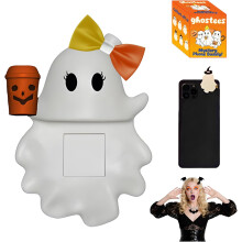(#03, -) Adesivo de Fantasma para Telefone, Mini Topper Halloween