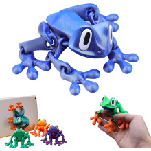 (C, -) 2025 3D gedruckter magnetischer Frosch mit beweglichen Gelenken, Kühlschrankmagnet Deko