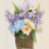 (D, -) Coroană ușă lavandă artificială, decor fermă – Rustic 1