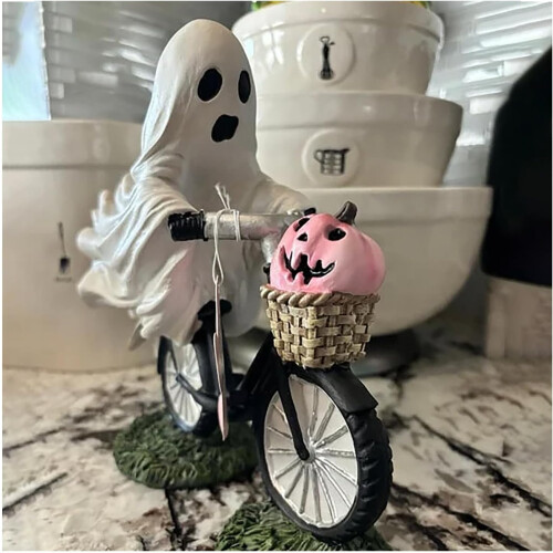 (1pc, -) Duch na kole s dýní, halloween