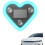 (Ice Blue-1PC, -) Solcelle Hjerteformet C-Pylon Neon Lys til Bil, IP65 1
