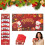 (Santa-1PC, -) Porte-enveloppe cadeau Noël, 6 compartiments 1