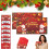 (Santa-2PC, -) Porte-enveloppe cadeau Noël, 6 compartiments 1