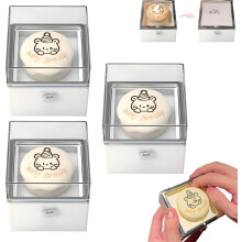 (3PCS, -) Roterande reversibel ringlåda med ljus, överraskning frieri presentlåda