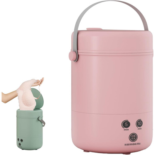 (Pink, -) Lavatrice automatica mini 2024, per calzini e biancheria intima