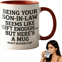 (#D-15oz, -) Caneca Engraçada "Ser Genro já é Presente"