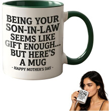 (#A-11oz, -) Caneca Engraçada "Ser Genro já é Presente"