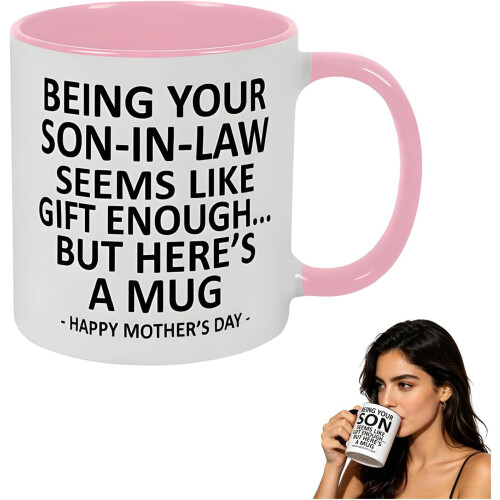 (#C-11oz, -) Caneca Engraçada "Ser Genro já é Presente"