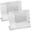 (2pcs, -) Calendrier perpétuel mini créatif, alliage aluminium 1