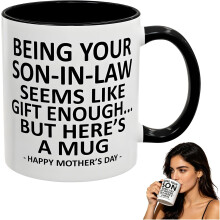 (#B-15oz, -) Caneca Engraçada "Ser Genro já é Presente"